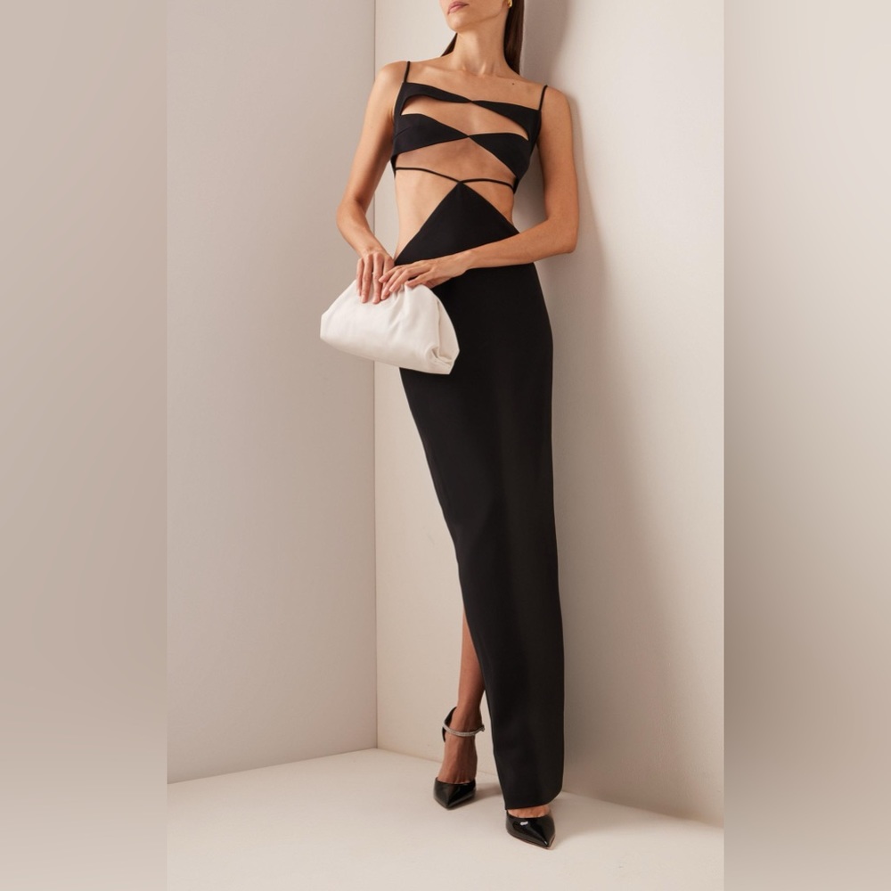 MONOT spliced cut-out dress